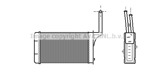 AVA QUALITY COOLING Теплообменник, отопление салона PE6049